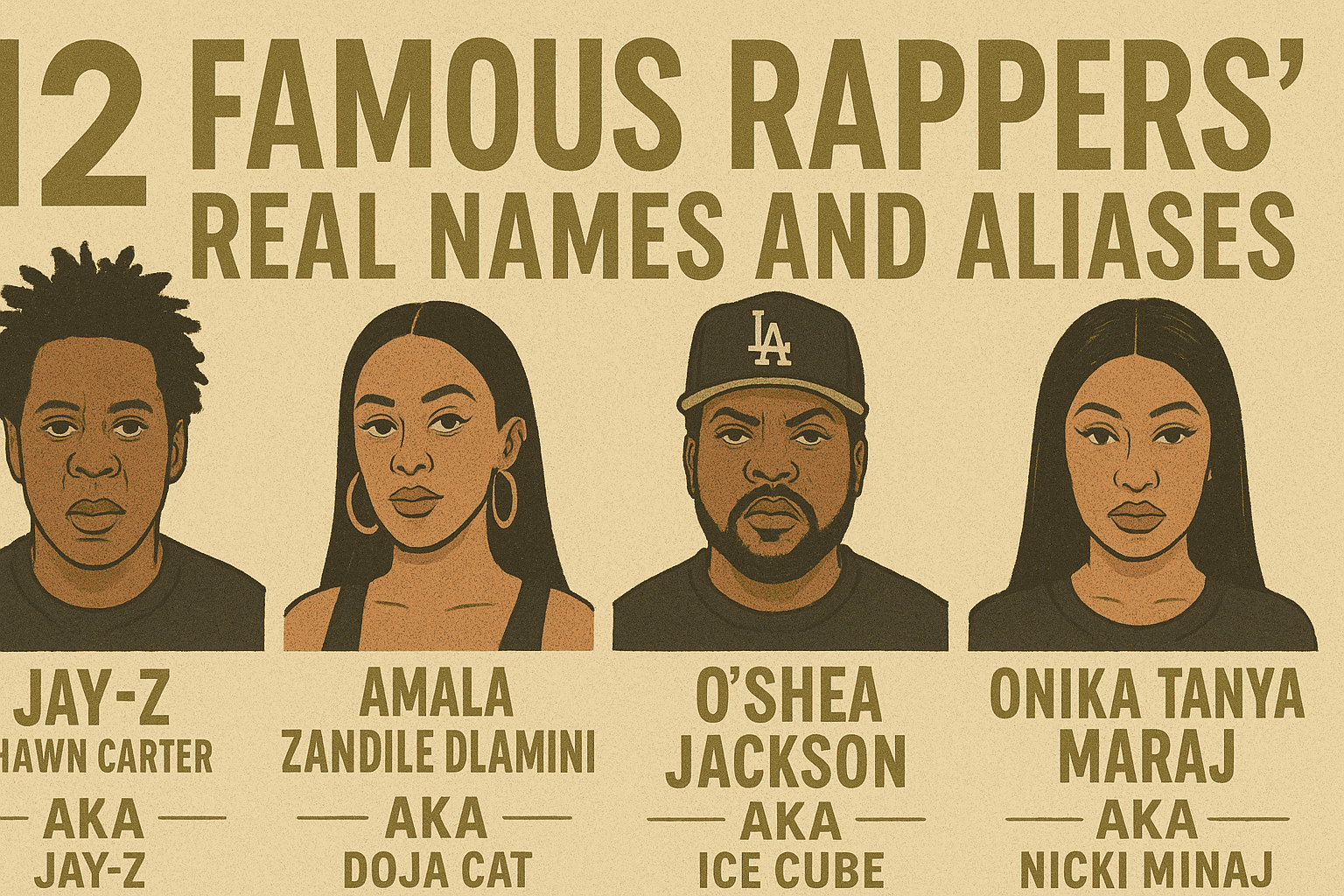 12 Famous Rappers’ Real Names and Aliases