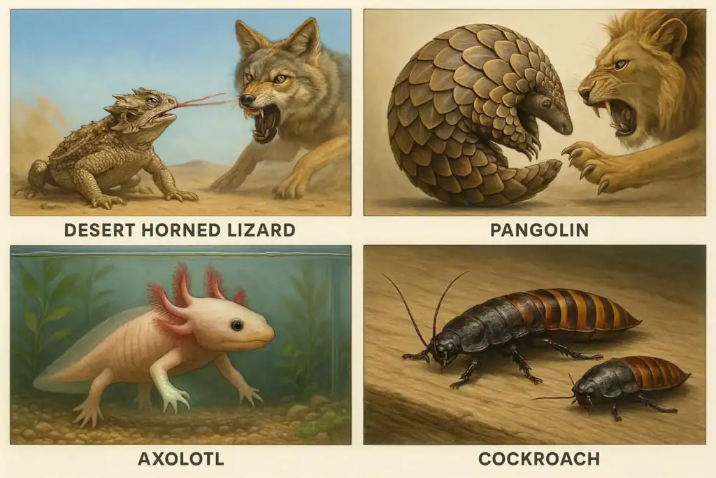 Image titled animal defenses four panel tba6t at TriviaWhizz.com