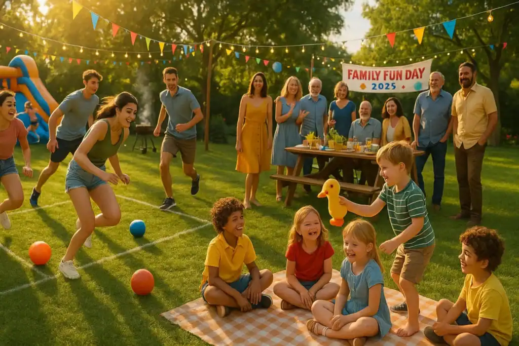 Image titled family party bustling activities 8vzum at TriviaWhizz.com