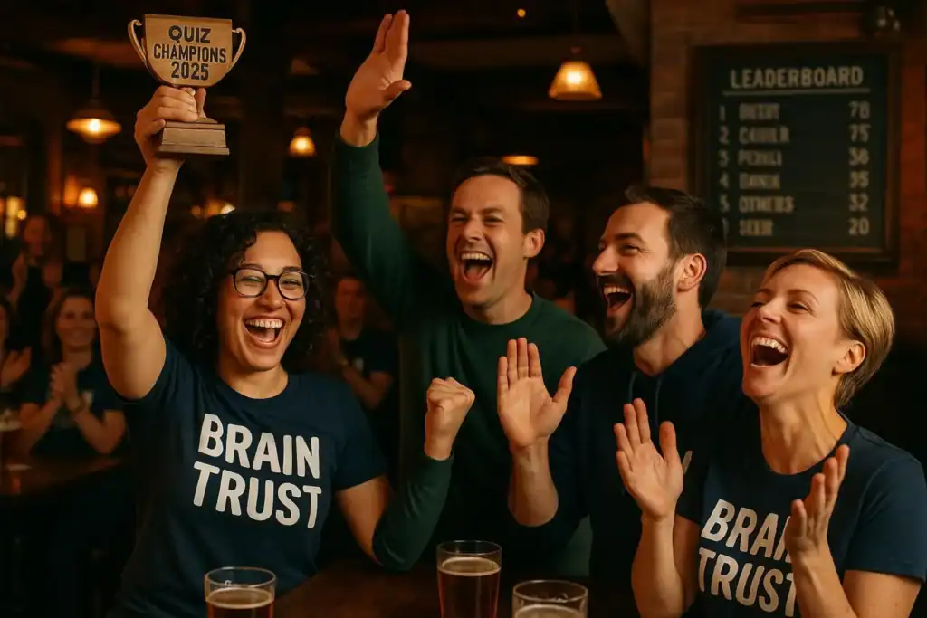 Image titled lively pub quiz winning team dobq0 at TriviaWhizz.com