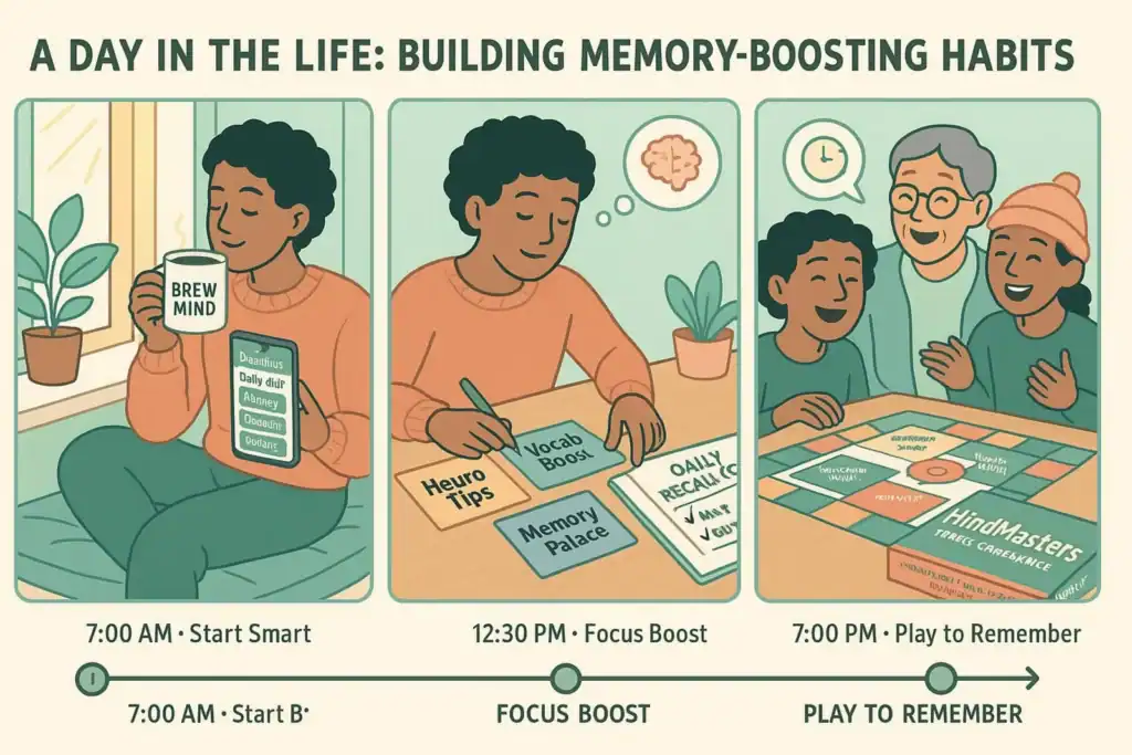 Image titled memory boosting habits timeline 2iwio at TriviaWhizz.com