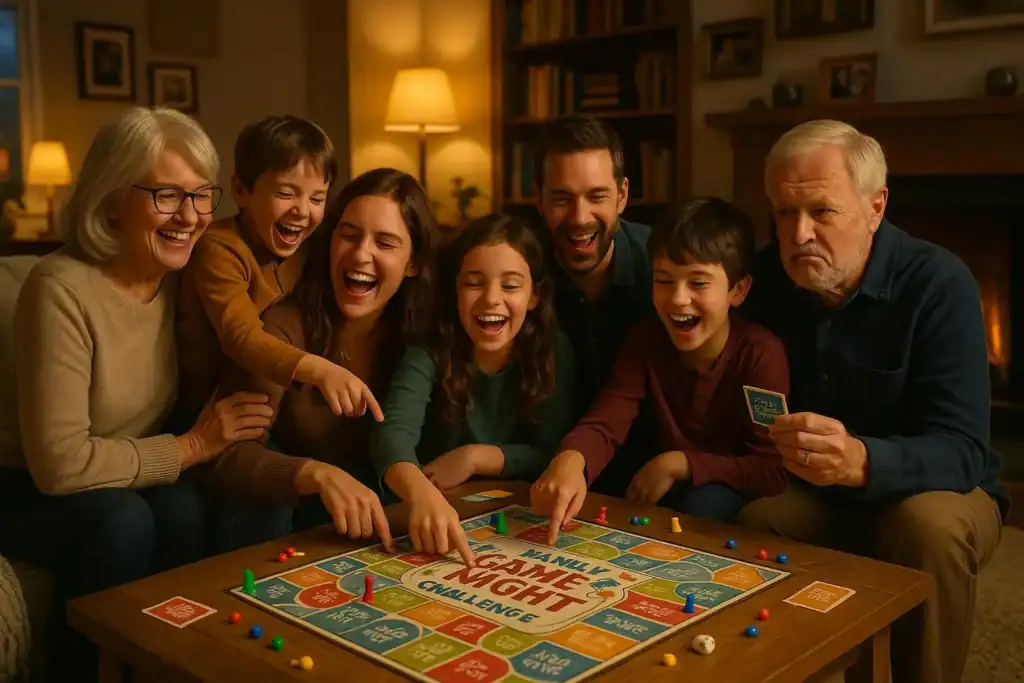 Image titled multi generational family board game night tggbk at TriviaWhizz.com