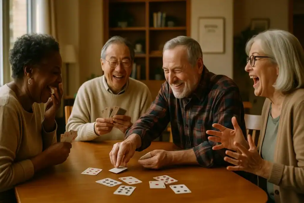 Image titled seniors playing card game community center jrjo6 at TriviaWhizz.com