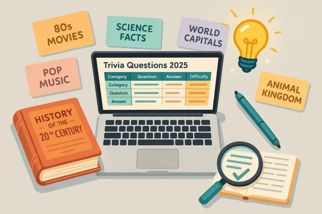 Image titled trivia question creation flat lay kazak at TriviaWhizz.com